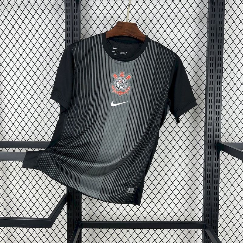 AAA Quality Corinthians 25/26 GK Black Soccer Jersey